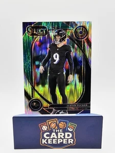 2024 Panini Select - Club Level Justin Tucker #274 Yellow Green - Picture 1 of 3