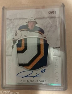 Ud exquisite Collection Jake Neighbours Rookies Auto Patch/63 - Picture 1 of 6