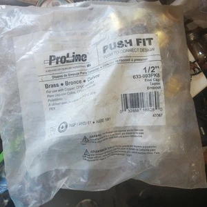 (8) Proline 1/2" Push On Tube Cap Plumbing Fittings for Pex & ProLine - Picture 1 of 3