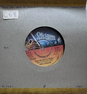 GENE CHANDLER - DOES SHE HAVE A FRIEND b-w LET ME MAKE LOVE 7" SINGLE VGC 1980 - Picture 1 of 1