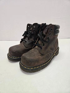 Botas de Trabajo Dr. Martens 2239 Hechas en Inglaterra Cuero Marrón Puntera de Acero Talla 5 De Colección - Imagen 1 de 11