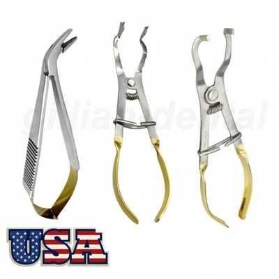 Alicate de matriz dental seccional pinça anel clipe borracha barragem braçadeira alicate - Imagem 1 de 4