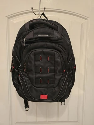Samsonite Tectonic PFT Laptop Backpack Black Red 17-Inch Sturdy Heavy  - Image 1 of 4