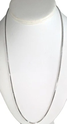 18K White Gold Box Chain, 23-1/4'' Long - Image 1 of 4