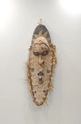 Papua New Guinea Mask Ancestor Mei Iatmul Dance Mei Mask - Image 1 of 4