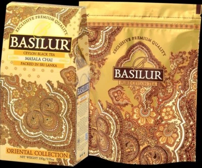100 g Basilur Colección Oriental Orgánico Ceilán Masala Chai Té Negro Hoja Suelta Foto 1 de 4