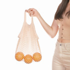 Natrlich Baumwolle Netz Handtasche