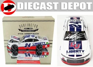 AUTOGRAPHED WILLIAM BYRON 2020 DARLINGTON RETRO JIMMIE JOHNSON THROWBACK 1/24 AC - Picture 1 of 2