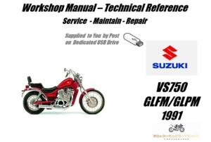 Suzuki VS750 VS 750 GLFM GLPM Service Repair Workshop Manual USB 1991 - Picture 1 of 9