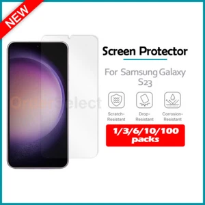 Lote 1-100 Protector Pantalla LCD Transparente HD para Teléfono Android Samsung Galaxy S23 - Imagen 1 de 19