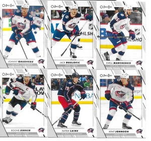 2023-24 opc team set 21 kart niebieskie kurtki Marchenko Gaudreau SP z 4 RC Fantilli - Zdjęcie 1 z 4