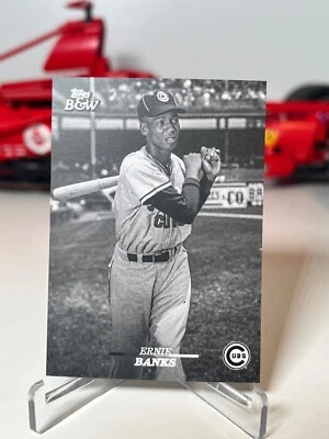 2024 TOPPS BLACK & WHITE BASEBALL VAULT ERNIE BANKS #106 CHICAGO CUBS - Image 1 of 2
