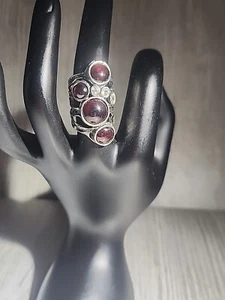 Isreal. 925 Sterling Multistone Ring Size 6 - Picture 1 of 3