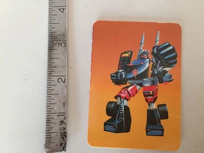 Transformers G1 Parts 1985 TRAILBREAKER bio tech card series 1 card 6 hasbro MB - Image 1 of 2