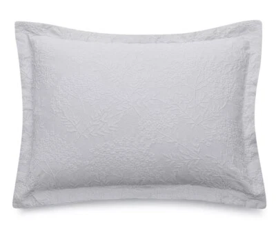 Martha Stewart 系列花卉 Matelasse 套装 2 个标准 Shams,灰色 👍 — 第 1/4 张图片