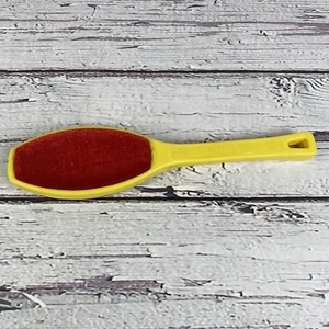 Magik Brush 2-seitig Fusselentferner Helmac Vintage gelb entfernen Tierhaare Fusseln - Bild 1 von 4