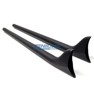 36" Chopper Drag Pipes Exhaust Extensions Fishtail  1-13/16" - Picture 1 of 6