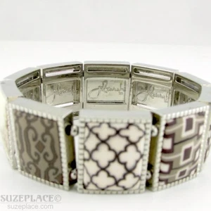 JILZARAH LATTE SQUARE STRETCH ARMBAND NEU OHNE ETIKETT - Bild 1 von 6