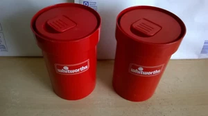 2 Whitworth Erik Kold Danish Lidded Jar Kitchen Storage Canister Container & Lid - Picture 1 of 6