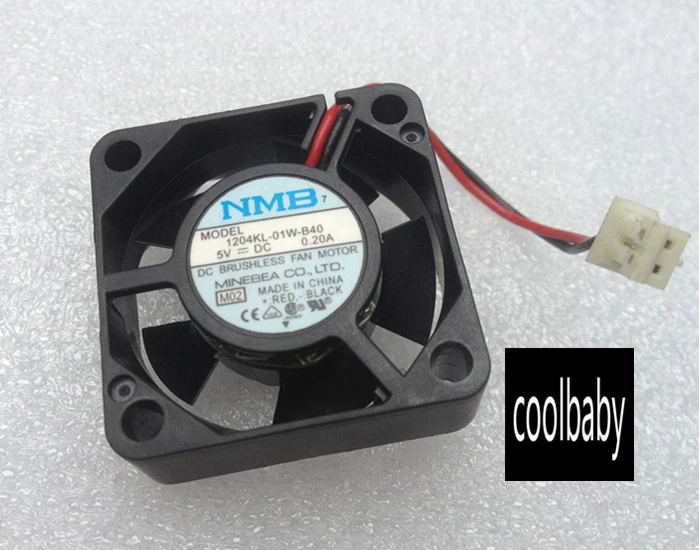 NMB 1204KL-01W-B40 fan 30*30*10mm 5V 0.20A 2pin - Image 1 of 1