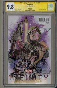 Infinity 6 CGC 9.8 1:150 Variant Avengers Thanos Black Order Signature Marvel - Picture 1 of 3
