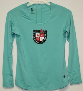 Ironman Certified Coach ~ Womens Medium Long Sleeve Performance Shirt Greenlayer - Picture 1 of 6