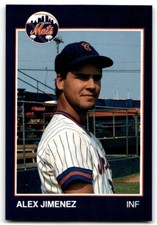 1988 Grand Slam Baseball Card Alex Jimenez Columbia Mets #15
