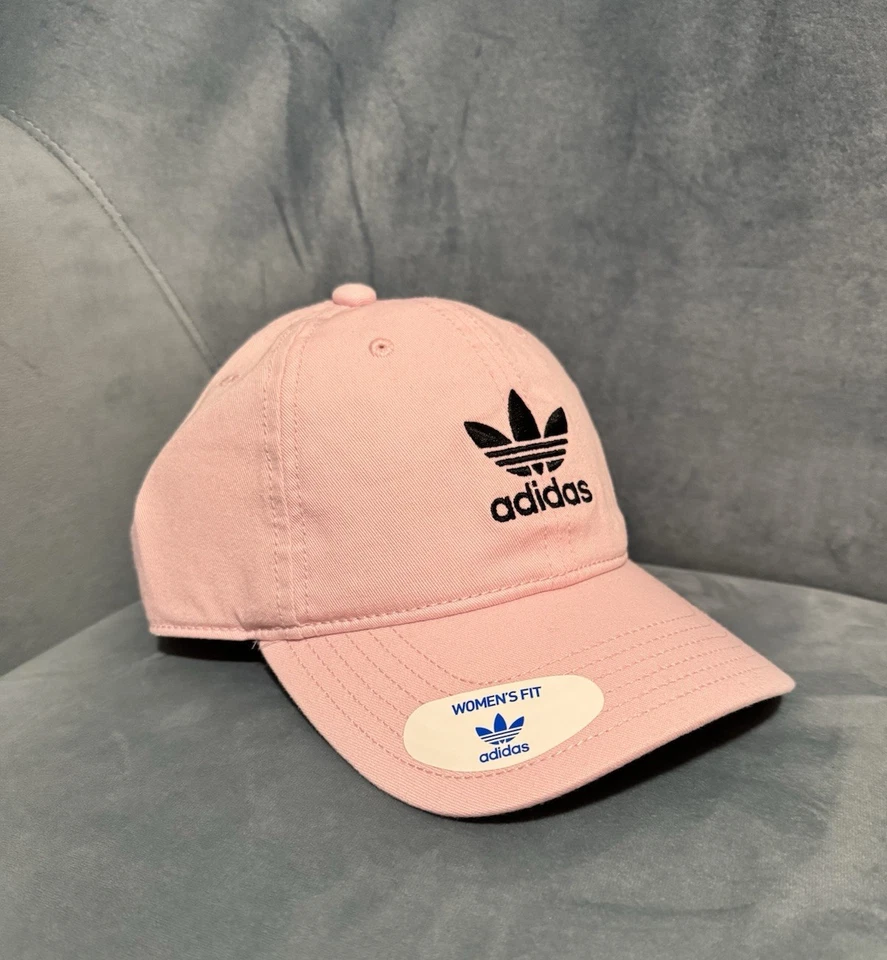 Cute adidas Originals Womens Fit Osfw Adjustable Strapback Pink Trefoil Hat