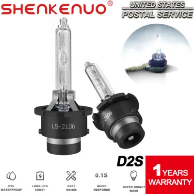 6000K HID Headlight Bulb For Infiniti QX56 2004-2010 Low Beam Stock Fit Qty of 2 - Image 1 of 4