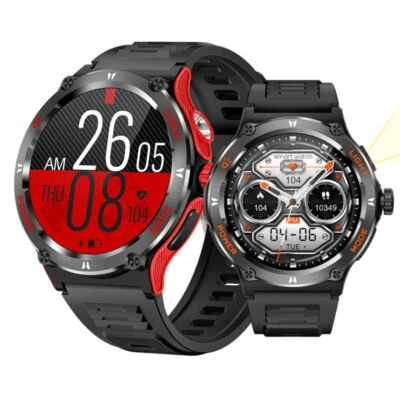 2025 Military Smart Watch (Call Receive/Dial) Rugged Bluetooth Fitness Tracker - Image 1 of 4