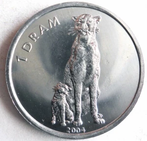 2004 NAGORNO-KARABAKH DRAM - AU/UNC - Defunct Nation - CHEETAH - FREE SHIP - Picture 1 of 2
