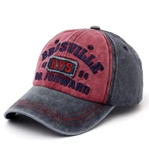 Vintage BROSVILLE 49 NYS 84 Go Forward DENIM WASHED Embroidery Adjustable Cap - Picture 1 of 1
