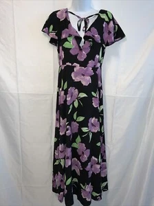 ASOS design Flutter Sleeve MIDI Tea Dress With Buttons Floral Print Size UK 10 - Picture 1 of 7