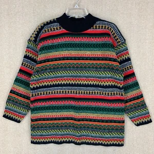 Suéter vintage para mujer Huntigton Ridge S rojo isla justa tejido de gran tamaño - Imagen 1 de 8