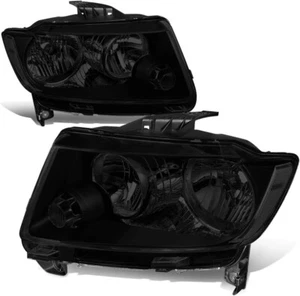 FOR 2011-2013 Jeep Grand Cherokee Full Black Housing Headlights Headlamps - Picture 1 of 7