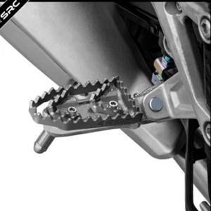 Front Foot Pegs Footrest Adapters For Honda CB500X / NX500 / 2014 - 2024 Silver - Picture 1 of 6