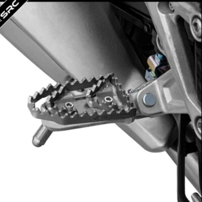 Front Foot Pegs Footrest Adapters For Honda CB500X / NX500 / 2014 - 2024 Silver - Image 1 of 4