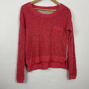 Free People Sweet Jane Strawberry Pink Häkelpullover Gr. XS - Bild 1 von 7