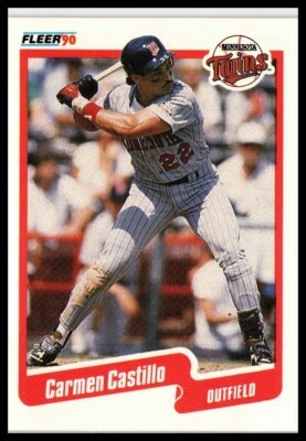 1990 Fleer #371 Carmen Castillo Minnesota Twins - Image 1 of 2