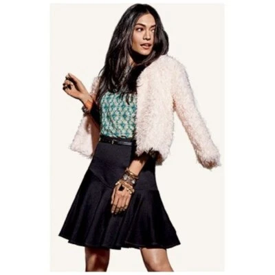 CAbi MUJER FALDA SKATER NEGRA TALLA 2 #3098 OFICINA CARRERA TRABAJO RAYÓN DBK Foto 1 de 4