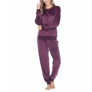 Honeydew Women's Velour Super Soft Fleece 2 Piece Lounge Set Jogger, Size M - Picture 1 of 6