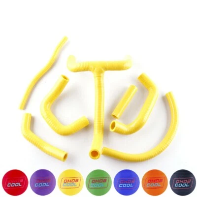 Kit de manguera de radiador de silicona amarilla para 1994-2007 KTM LC4 620 640 660 SMC SXC 625 Foto 1 de 4