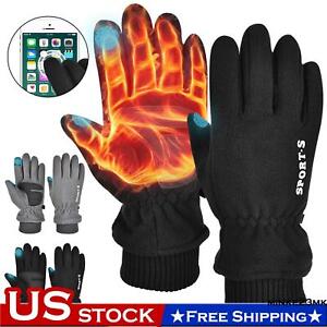 Cold Proof Rain-Resistant Thermal Winter Gloves Touch Screen Mittens Men Women