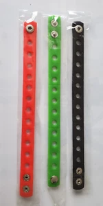 3 X ARMBAND ROT, GRÜN UND SCHWARZ FÜR CHARMS 21 CM - Bild 1 von 1