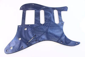 Textured Blue Anodized Aluminum HSS Strat Pickguard- Fits Fender Stratocaster - Picture 1 of 7