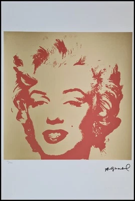 ANDY WARHOL * Marilyn Monroe * 57 x 38 cm * signed lithograph * limited # 52/100 - Bild 1 von 4