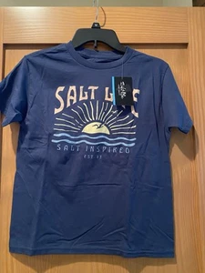 Salt Life Girl’s Navy Good Morning Sunshine Short Sleeve T-Shirt NWT Size L - Picture 1 of 2