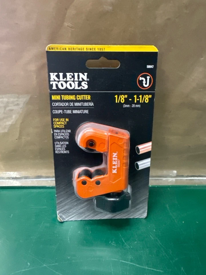 Klein Tools 50047 Mini Tubing Cutter 1/8”- 1-1/8” (E10045575) - Image 1 of 2