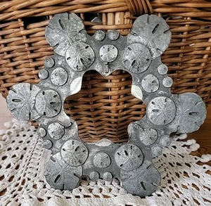 Vintage Metzke Pewter Sand Dollars Table Night Light? Base - Picture 1 of 14