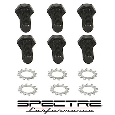 Juego de 6 pernos y arandelas de volante Spectre Ford Chevy 7/16"-20 x 1" Grd 8 óxido negro Foto 1 de 4